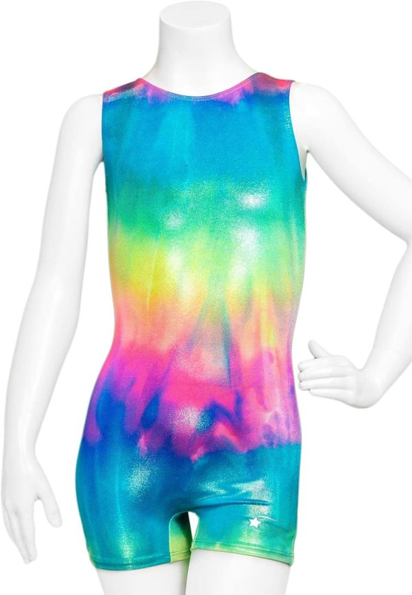 Destira Gymnastic Unitards for Girls with Matching Scrunchie - Biketard - Image 3