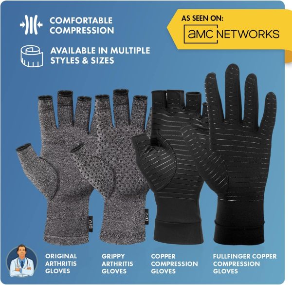 Dr. Frederick's Original Arthritis Compression Gloves for Women & Men - - Image 6