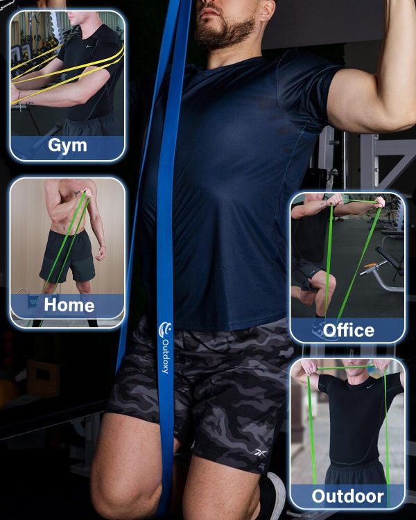 Resistance Bands, Pull Up Assistance Bands Set of 4, Exercise Bands for Men - Image 9