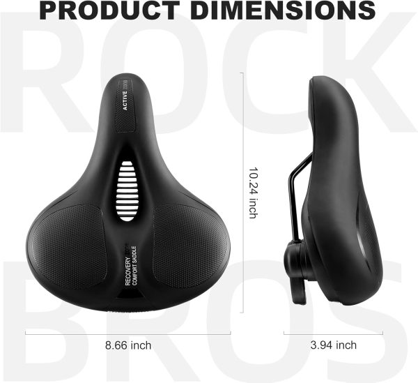 ROCKBROS Bike Seat Comfort Bike Saddle Mountain Bicycle Accessories for Men - Image 5