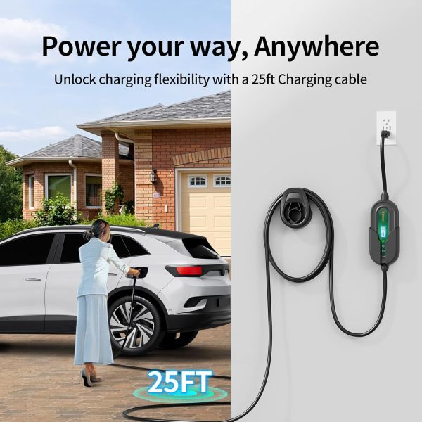 Level 1/2 EV Charger, WiFi APP, 16A 110V-240V NEMA 6-20 & NEMA 5-15 Plug - Image 8