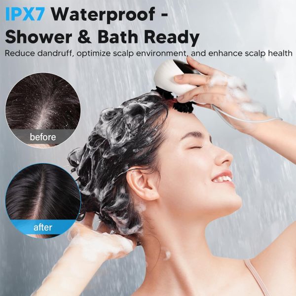 arboleaf Electric Scalp Massager, Portable Rechargeable Head Massager, - Image 3