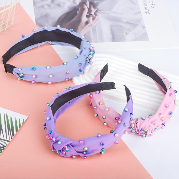 Etercycle 2PCS Headbands for Women, Bow Knotted Wide Headband, Yoga Hair - Image 7