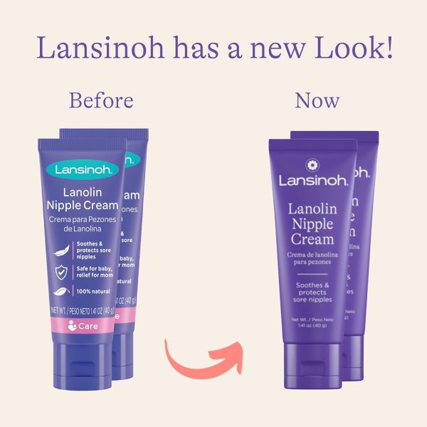 Lansinoh Lanolin Nipple Cream Safe for Breastfeeding Baby, 100% Natural - Image 2