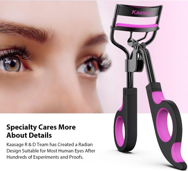 Kaasage Eyelash Curler with Pads, Lash Curler with 5 Extra Silicone - Image 6