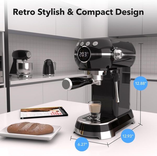 HBN Espresso Machine, 20 Bar Professional Espresso Maker with Milk Frother - Image 8