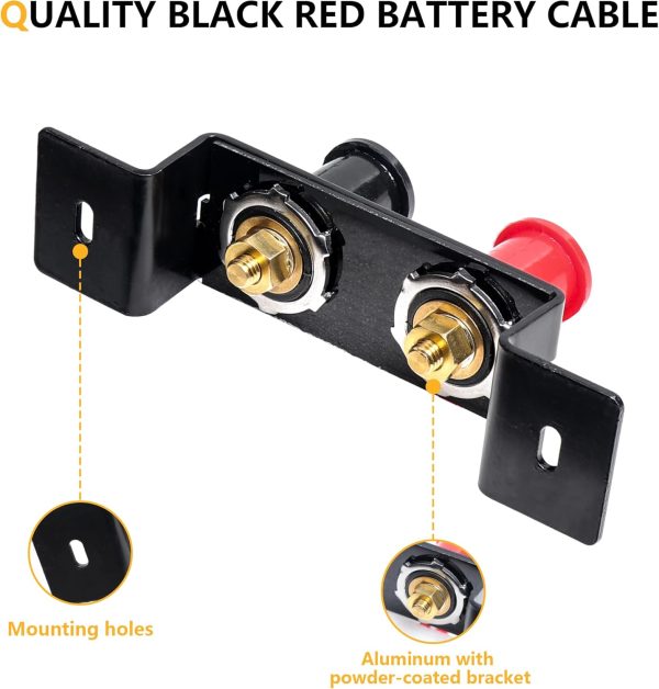 UTV ATV Remote Battery Jump Post Starter Battery Jumper Terminals Extender - Image 4
