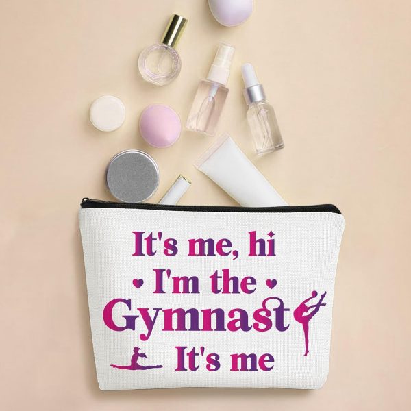 Gymnast Gifts Makeup Bag - It's Me Hi I'm The Gymnast Travel Pouch Portable - Image 3