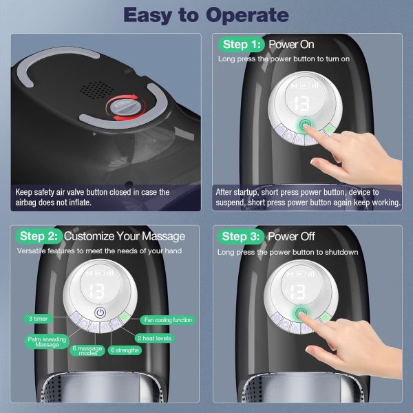 Hand Massager with Heat and Compression, 3D Machine for Arthritis and - Image 7