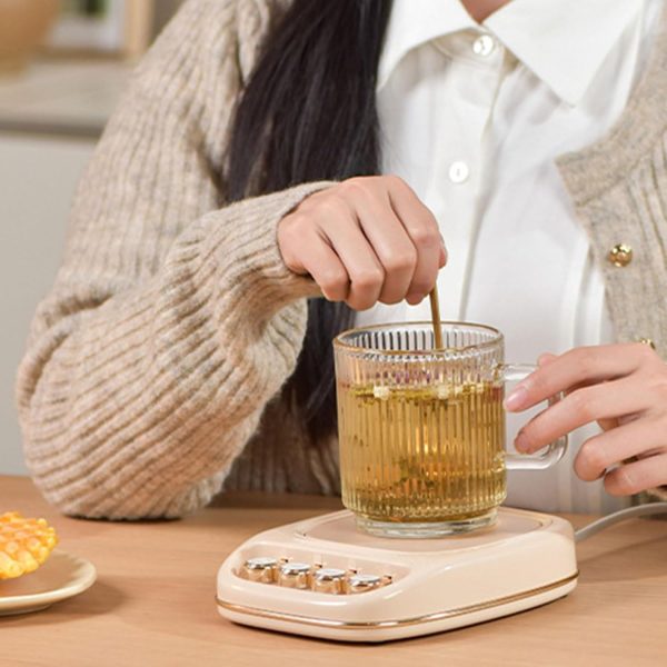 Insulated Beverage Warmer For Office Desk With 3 Heating Grade USB Coasters - Image 2
