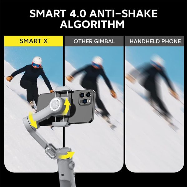 Gimbal Stabilizer for Smartphone w/LED Light Face Tracking Inception - Image 6
