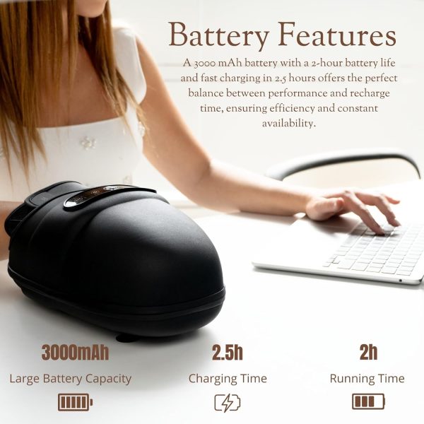 Hand Massager with Heat and Compression for Arthritis and Tunnel, Finger - Image 4