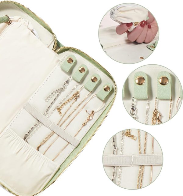 Travel Jewelry Organizer Case - for Tangle-Free Necklaces, Earrings, Rings, - Image 5