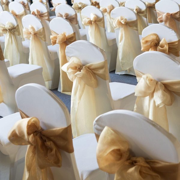 WELMATCH Navy Blue Spandex Chair Covers - 48 PCS Weddding Events Party - Image 6