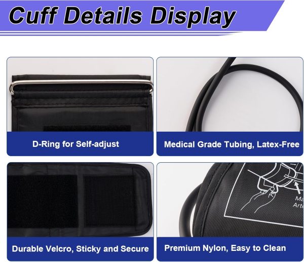 Small Pediatric Blood Pressure Cuff for Kids, Slim Arm, Child BP Cuff - Image 6