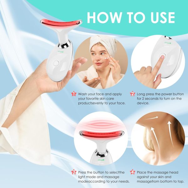 Facial Massager Red-Light-Therapy-for-Face and Neck, Face 𝖲 culpting Wand - Image 4