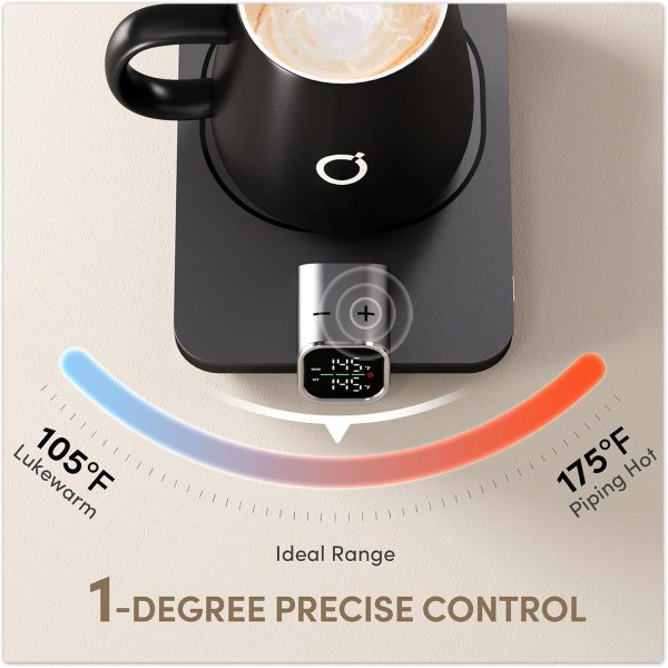 Smart Heated Coffee Mug Warmer & Mug Set - Heated Mug Warmer with Auto Shut - Image 2