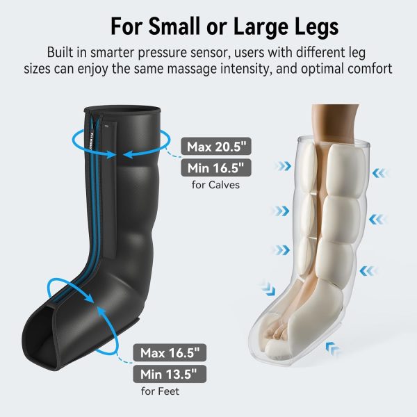FIT KING Leg Massager, Upgraded Foot and Calf Massager with Air Compression - Image 6