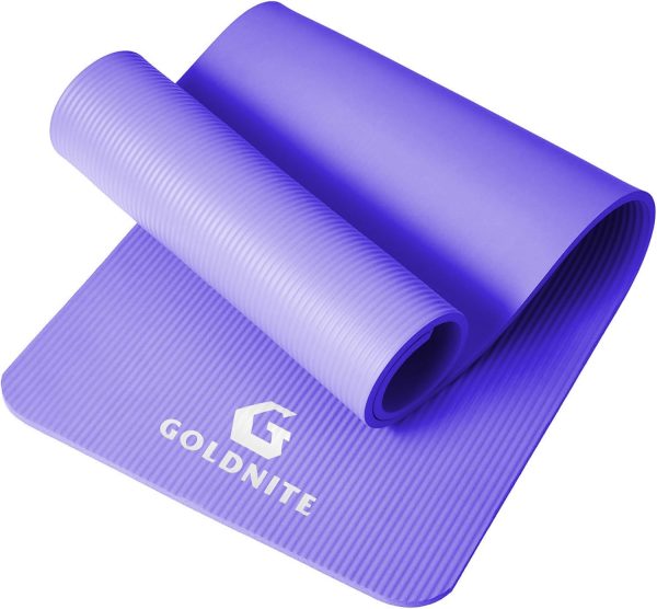 Yoga Mat,1/2 Inch Thick, Colorful Gymnastics Mats with Strap for Women Men, - Image 2