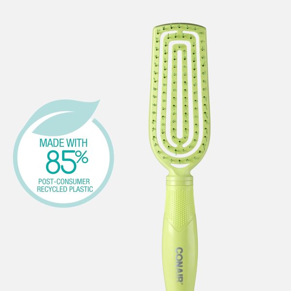 Conair Scalp Care Detangling Brush - Curly Hair Flexi Head Slim Brush with - Image 2