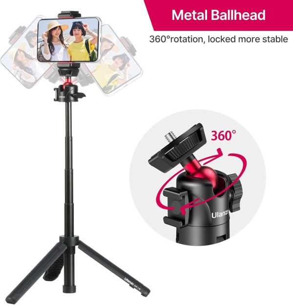 Ulanzi MT-16 Camera Tripod Stand Holder, Mini Tabletop Tripod Selfie Stick - Image 4