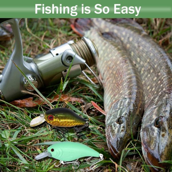 LASOCUHOO Fishing Lures Kit, Spoon Lures, Soft Plastic Worms, Frog Lures, - Image 6