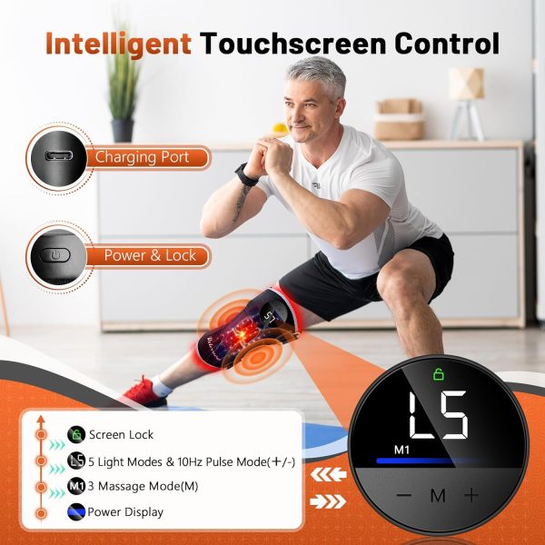Red Light Therapy Knee Brace Vibration Knee Massage for Pain - Image 5