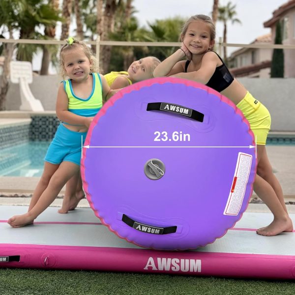 AWSUM 3.3ft L x 2ft Diam Gymnastics Air Roller Tumbling Barrel Backbend - Image 3