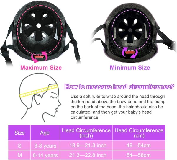 Kids Bike Helmet Toddler Helmets for 3-5-8-14 Years Kids Girls Boys Youth - Image 2