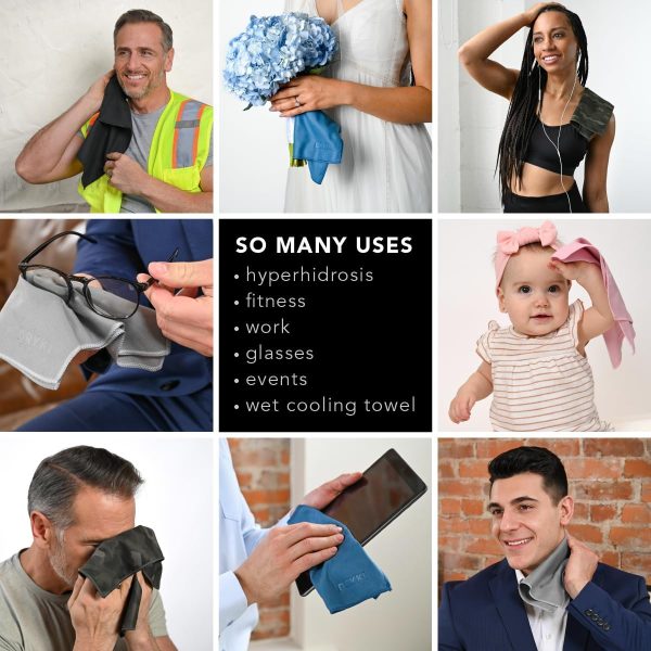 Sweat Absorbing Handkerchiefs - Quick-Dry Microfiber Sweat Rags & Towels - Image 6