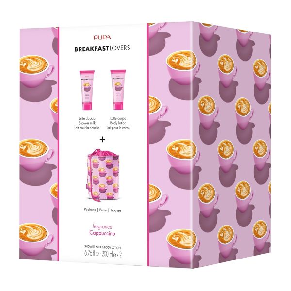 Pupa Milano Breakfast Lovers Set, Cappuccino, 3 Pc - Body Wash and Lotion - - Image 2