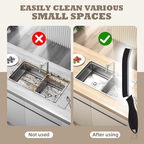 SXhyf Hard Bristle Crevice Cleaning Brush - Multifunctional Gap Cleaning - Image 4