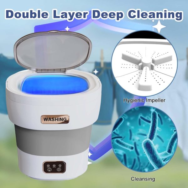 Mini Portable Washing Machine Small - 18L Portable Mini Washing Machine - Image 2