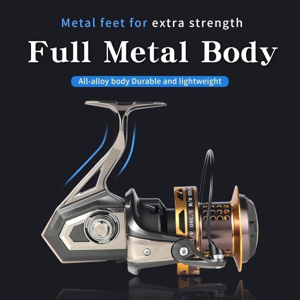 8000/10000/12000 Big Game Surf Spinning Fishing Reel,20KG Drag Power. - Image 7