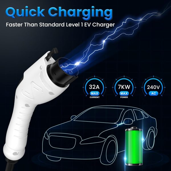 Portable Electric Car Charger with Adjustable Current(10-32A),240V EV - Image 2