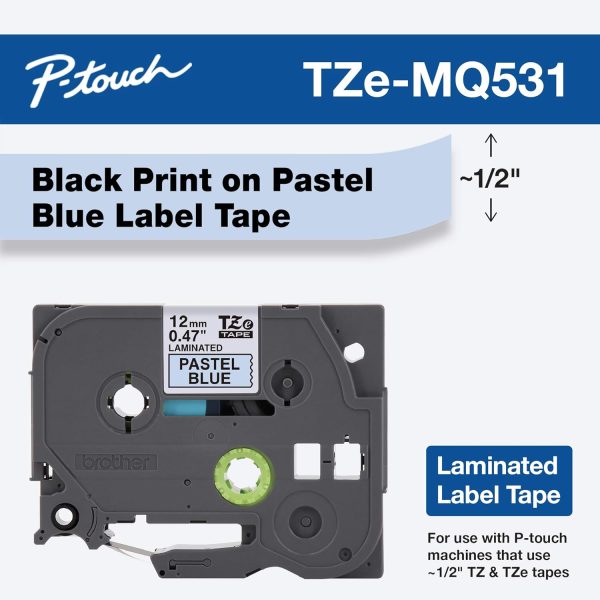 Brother Genuine P-touch TZE-MQF31 Tape, 1/2" (0.47") Wide Standard - Image 2