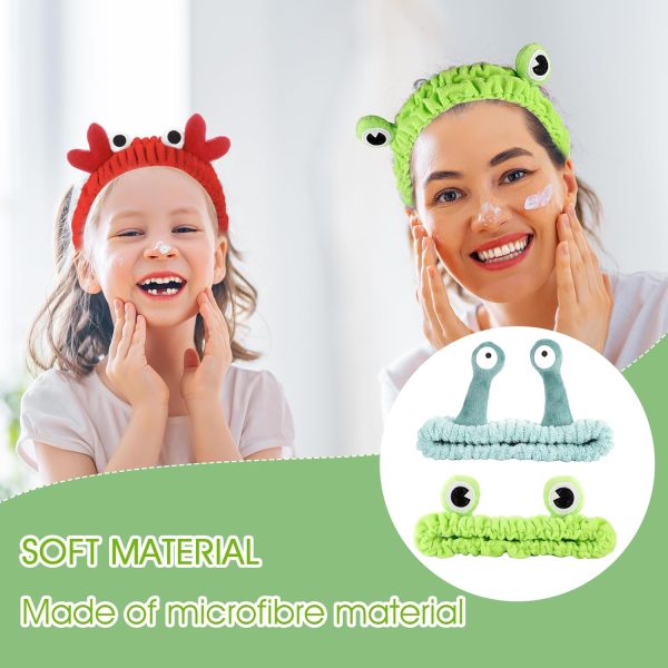 WLLHYF 3 Pack Spa Headband Face Wash Hairband Facial Makeup Head Wraps - Image 5