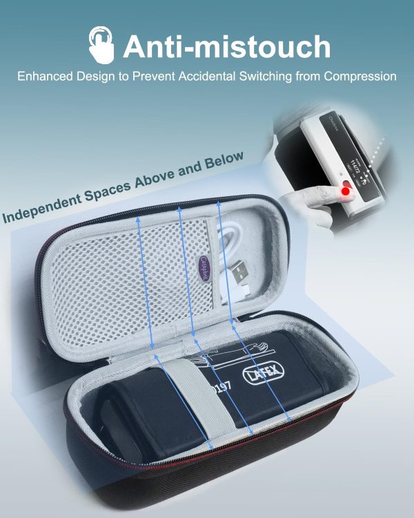 Hard Carrying Case for Checkme Wellue BP2 & BP2A Blood Pressure Monitor, - Image 4