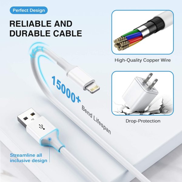 iPhone Charger,[Apple MFi Certified] Fast iPhone Charger 2PACK 6FT - Image 7