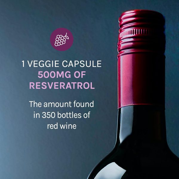 Reserveage Beauty, Resveratrol 500 mg, Antioxidant Supplement for Heart and - Image 6