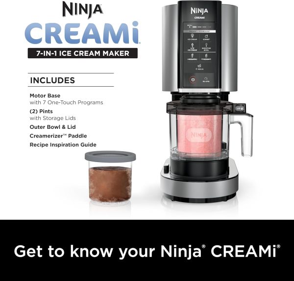 Ninja NC301 CREAMi Ice Cream Maker, for Gelato, Mix-ins, Milkshakes, - Image 14