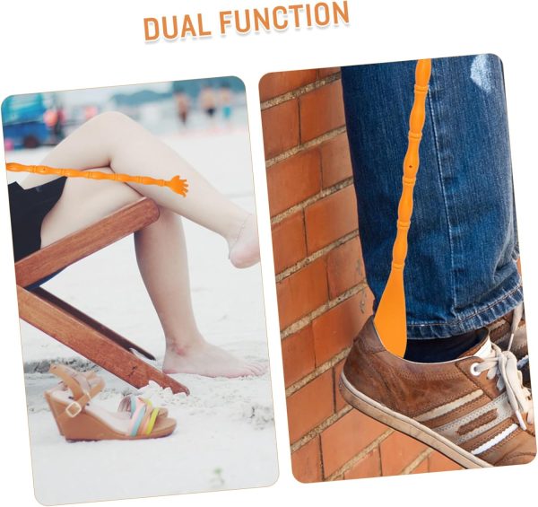 2pcs Shoehorn Massager Grip Hand Shaped Back Scratcher Handle Backscratcher - Image 9