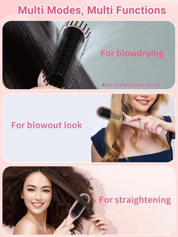 Hair Straightener Brush with Air Vents, ABVOT All in 1 Hot Air - Image 3