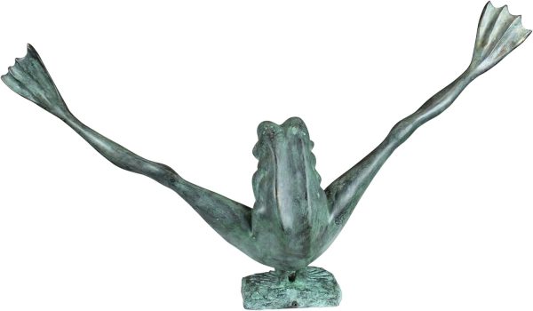 Design Toscano Legs Leap Frog Bronze Garden Statue, Large - Image 4