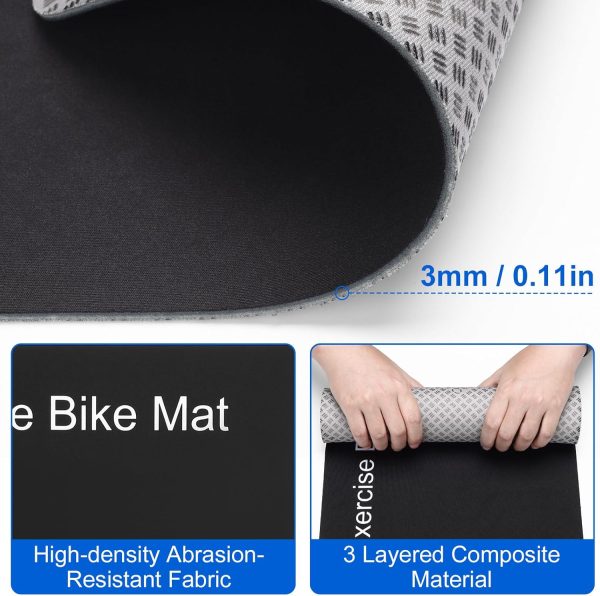 TOBWOLF 2PCS Non-Slip Mat Compatible with Peloton Bike, Concept 2 Rowing - Image 6