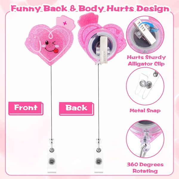 Badge Reel Holder Retractable with ID Clip for Nurse Nursing Name Tag Card - Image 3