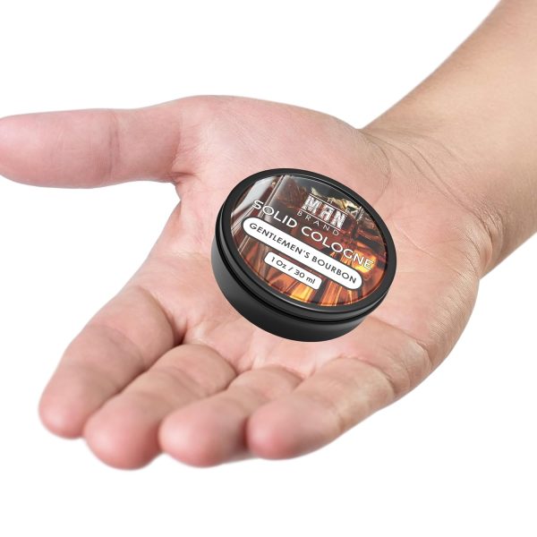 Solid Cologne Men's Gentlemen's Bourbon Scent, Wax Bourbon Cologne for men, - Image 2