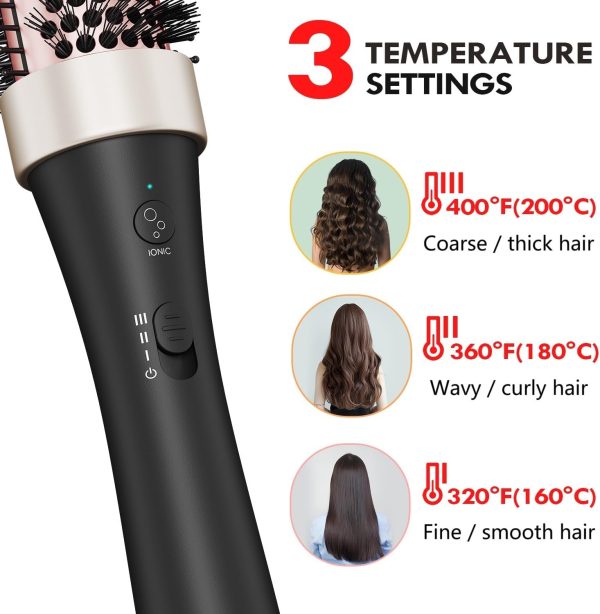 Ionic Thermal Brush Curling Iron Brush Heat Hair Curling Brush with Ceramic - Image 4