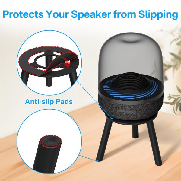 Heavy-Duty Metal Desktop Speaker Stand for Harman Kardon Aura Studio 4, - Image 5