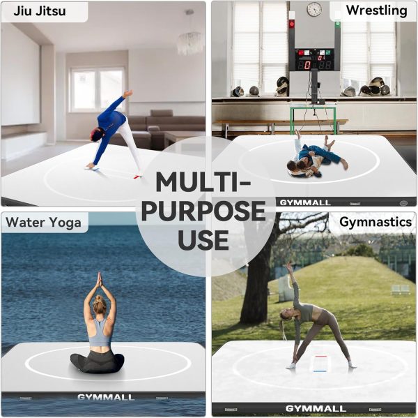 Wrestling Mat Inflatable 5FT/10FT/13FT, Foldable 4" Thick Jiu Jitsu Mats - Image 6